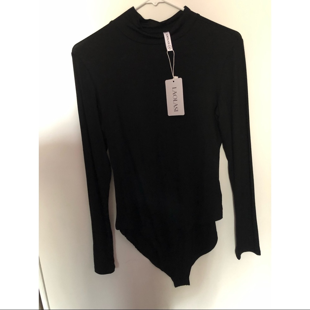 Black stretchy body suit